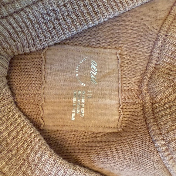 Aerie Wonder Ribber V-Neck Sweater Sweatshirt - Picture 4 of 4